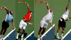 Sử dụng cổ tay đúng cách trong tennis